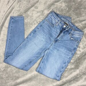 American Eagle Outfitters Women's Sky Blue Skinny Jeans